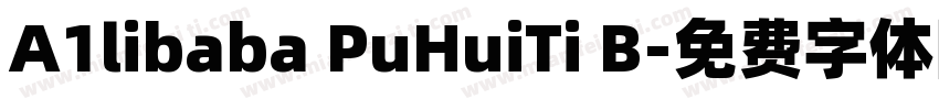 A1libaba PuHuiTi B字体转换